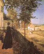 The road from versailles at Louveciennes Camille Pissarro
